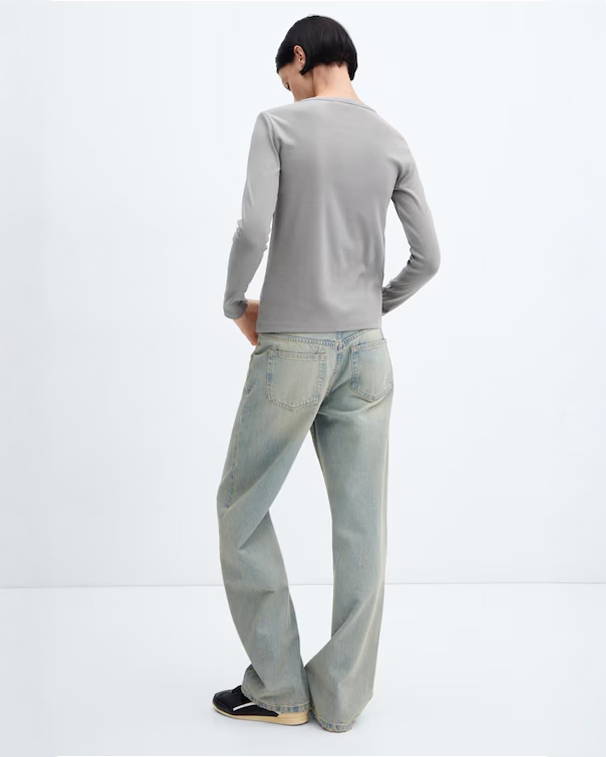 Long sleeve cotton t-shirt - Image 3